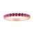 Lab-Created Red Diamond Stack Ring (1/2 ct. t.w.) in 14k Rose Gold-Plated Sterling Silver