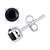 Black Diamond Stud Earrings (1 ct. t.w.) in Sterling Silver