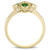 Emerald (1/3 ct. t.w.) & Diamond (1/10 ct. t.w.) Statement Ring in 14k Gold