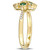 Emerald (1/3 ct. t.w.) & Diamond (1/10 ct. t.w.) Statement Ring in 14k Gold