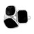 EFFY® Onyx Triple Stone Statement Ring in Sterling Silver