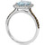 Sea Blue Aquamarine (1-1/6 ct. t.w.) & Diamond (3/8 ct. t.w.) Halo Ring in 14k White Gold