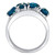 Blue Topaz (3-7/8 ct. t.w.) & Diamond (1/20 ct. t.w.) Multi-Shape Cluster Statement Ring in Sterling Silver