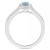 Aquamarine (2/5 ct. t.w.) & Diamond (1/4 ct. t.w.) Oval Halo Ring in Sterling Silver (Also in Opal)