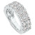 Diamond Double Row Band (3 ct. t.w.) in 14k White Gold
