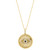 EFFY® Diamond (1/6 ct. t.w.) & Sapphire (1/20 ct. t.w.) Evil Eye Disc 18" Pendant Necklace in 14k Gold