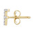 Diamond Initial F Single Stud Earring (1/20 ct. t.w.) in 14k Gold, Created for Macy's