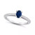 Sapphire (5/8 Ct. t.w.) and Diamond (1/6 Ct. t.w.) Ring