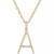 Diamond (1/10 ct. t.w.) Initial Pendant Necklace in 10k Gold, 16" + 2" extender