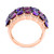 EFFY® Amethyst (2-1/10 ct. t.w.), Rhodolite (3 ct. t.w.) & Diamond (1/5 ct. t.w.) Ring in 14k Rose Gold