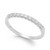 Diamond Scalloped Band in 14k White Gold (1/4 ct. t.w.)