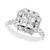Diamond Princess Halo Engagement Ring (2-1/2 ct. t.w.) in 14k White gold