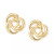 Tricolor Love Knot Stud Earrings in 10k Gold, White Gold & Rose Gold