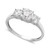 14k White Gold Ring, Cubic Zirconia Small Three Stone Ring (2-3/8 ct. t.w.)