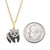 Black & White Diamond Panda 18" Pendant Necklace (1/10 ct. t.w.) in 10k Gold, Created for Macy's