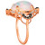 Neopolitan Opal (3-1/5 ct. t.w.) & Diamond (1/4 ct. t.w.) Halo Ring in 14k Rose Gold