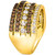 Chocolate Diamond & Nude Diamond Multirow Statement Ring (1-1/2 ct. t.w.) in 14k Gold
