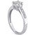 Diamond Princess Quad Cluster Engagement Ring (1/4 ct. t.w.) in 14k White Gold