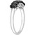Black Diamond Oval Anniversary Ring (1-1/4 ct. t.w.) in 10k White Gold