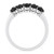 Black Diamond Oval Anniversary Ring (1-1/4 ct. t.w.) in 10k White Gold