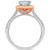 Diamond Princess Halo Ring (1-5/8 ct. t.w.) in 14k White & Rose Gold