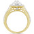 Diamond Pear Halo Bridal Set (1 ct. t.w.) in 14k Two-Tone Gold