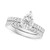 EFFY® Diamond Teardrop Cluster Bridal Set (1-1/20 ct. t.w.) in 14k White Gold