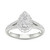 IGI Certified Diamond Pear Halo Engagement Ring (1-1/3 ct. t.w.) in Platinum