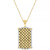 Men's Diamond Border Square Pattern Dog Tag 22" Pendant Necklace (1/2 ct. t.w.)