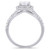 Certified Diamond (1-1/5 ct. t.w.) Asscher-Shape Double Halo Split Shank Engagement Ring in 14k White Gold