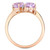 Pink Amethyst (1-5/8 ct. t.w.) & Diamond Accent Double Heart Ring in 10k Rose Gold