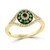 EFFY® Multi-Sapphire (1/4 ct. t.w.) & Diamond (1/6 ct. t.w.) Evil Eye Ring in 14k Gold (Also in Tsavorite)