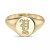 Zoe Lev Diamond Initial Signet Ring (1/6 ct. t.w.) in 14k Gold
