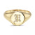 Zoe Lev Diamond Initial Signet Ring (1/6 ct. t.w.) in 14k Gold