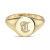 Zoe Lev Diamond Initial Signet Ring (1/6 ct. t.w.) in 14k Gold