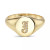Zoe Lev Diamond Initial Signet Ring (1/6 ct. t.w.) in 14k Gold