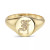 Zoe Lev Diamond Initial Signet Ring (1/6 ct. t.w.) in 14k Gold