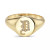 Zoe Lev Diamond Initial Signet Ring (1/6 ct. t.w.) in 14k Gold