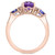 EFFY® Amethyst (1-5/8 ct. t.w.), Tanzanite (3/4 ct. t.w.) & Diamond (1/10 ct. t.w.) Ring in 14k Rose Gold