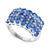 EFFY® Tanzanite Matrix Cluster Ring (2-5/8 ct. t.w.) in Sterling Silver