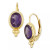 Gemstone Twist Gallery Drop Earring in 14k Yellow Gold Available in Citrine