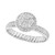 EFFY® Diamond Multi-Cut Halo Cluster Pavé Ring (1 ct. t.w.) in 14k White Gold