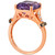 Grape Amethyst (5-1/4 ct. t.w.) & Diamond (1/5 ct. t.w.) Ring in 14k Rose Gold