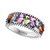EFFY® Multi-Gemstone Baguette Cluster Ring (1-3/8 ct. t.w.) in Sterling Silver