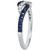 Blueberry Sapphire (1/3 ct. t.w.) & Nude Diamond (1/6 ct. t.w.) Twist Ring in 14k White Gold