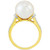 Cultured Ming Freshwater Pearl (11mm) & Diamond (1/3 ct. t.w.) in 14k Gold