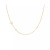 14K Gold Asymmetrical Initial and Bezel Necklace
