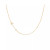 14K Gold Asymmetrical Initial and Bezel Necklace