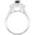 Sapphire (1-5/8 ct. t.w.) & Diamond (1-1/4 ct. t.w.) Oval Double Halo Ring in 14k White Gold