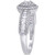 Diamond Halo Baguette Engagement Ring (3/4 ct. t.w.) in 14k White Gold